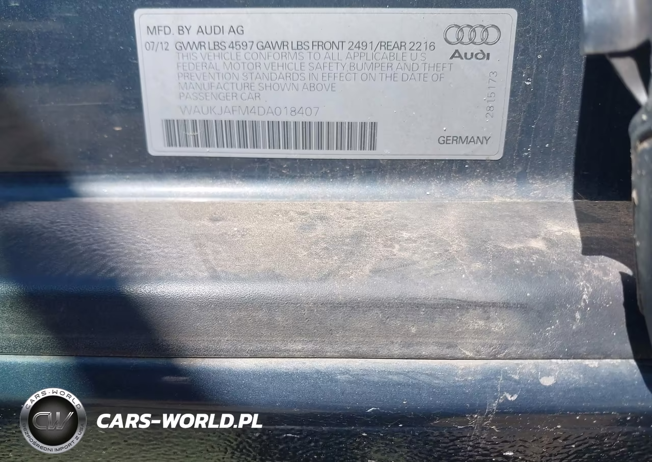 2013 Audi A3 2.0 Tdi Premium VIN:WAUKJAFM4DA018407 - 9