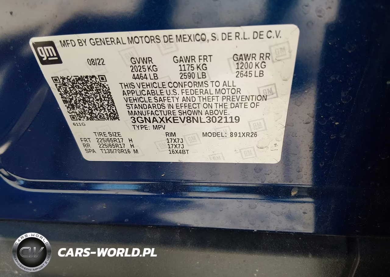 2022 Chevrolet Equinox Fwd Lt VIN:3GNAXKEV8NL302119 - 9