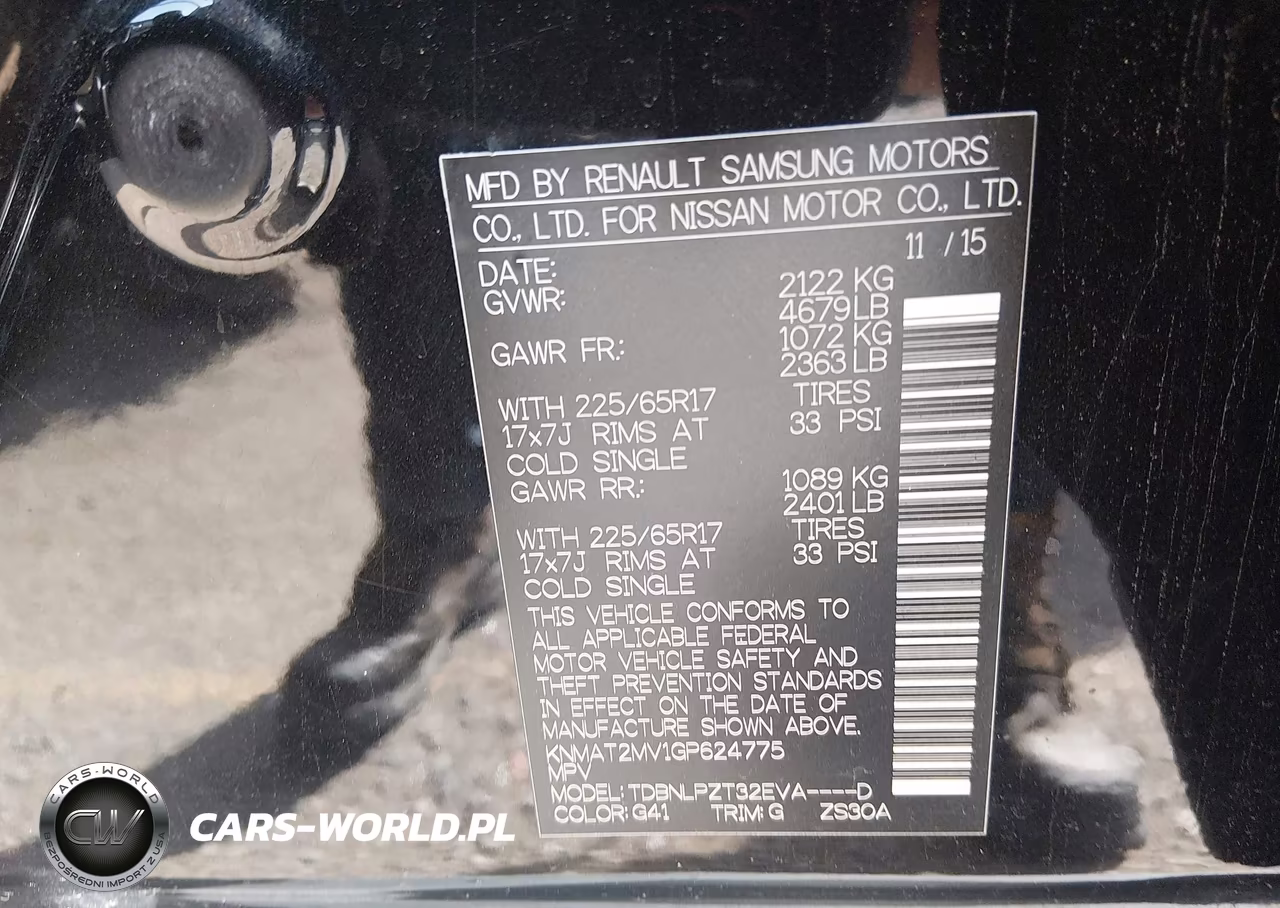 2016 Nissan Rogue S VIN:KNMAT2MV1GP624775 - 9