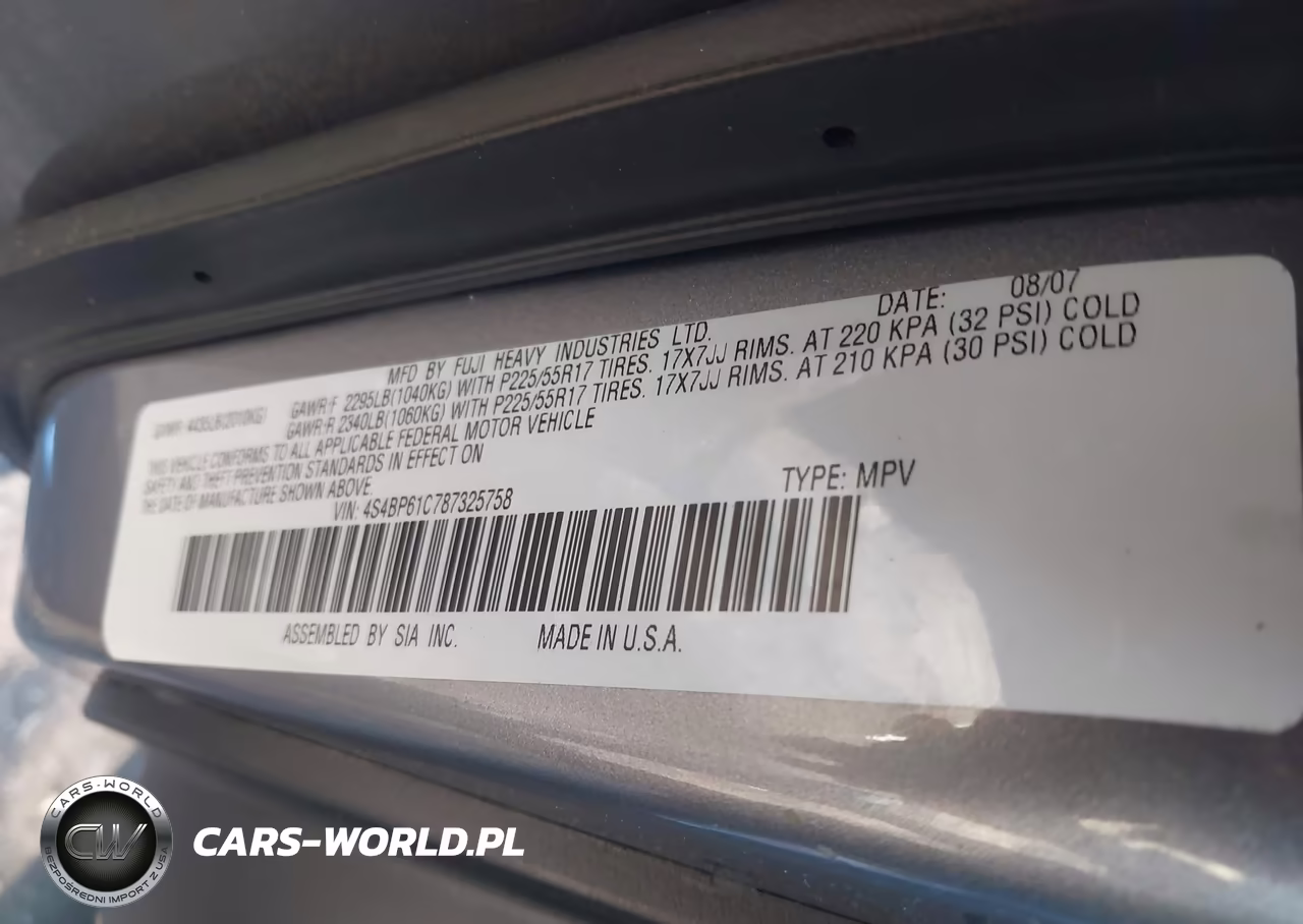 2008 Subaru Outback 2.5I-2.5I L.l. Bean Edition VIN:4S4BP61C787325758 - 9