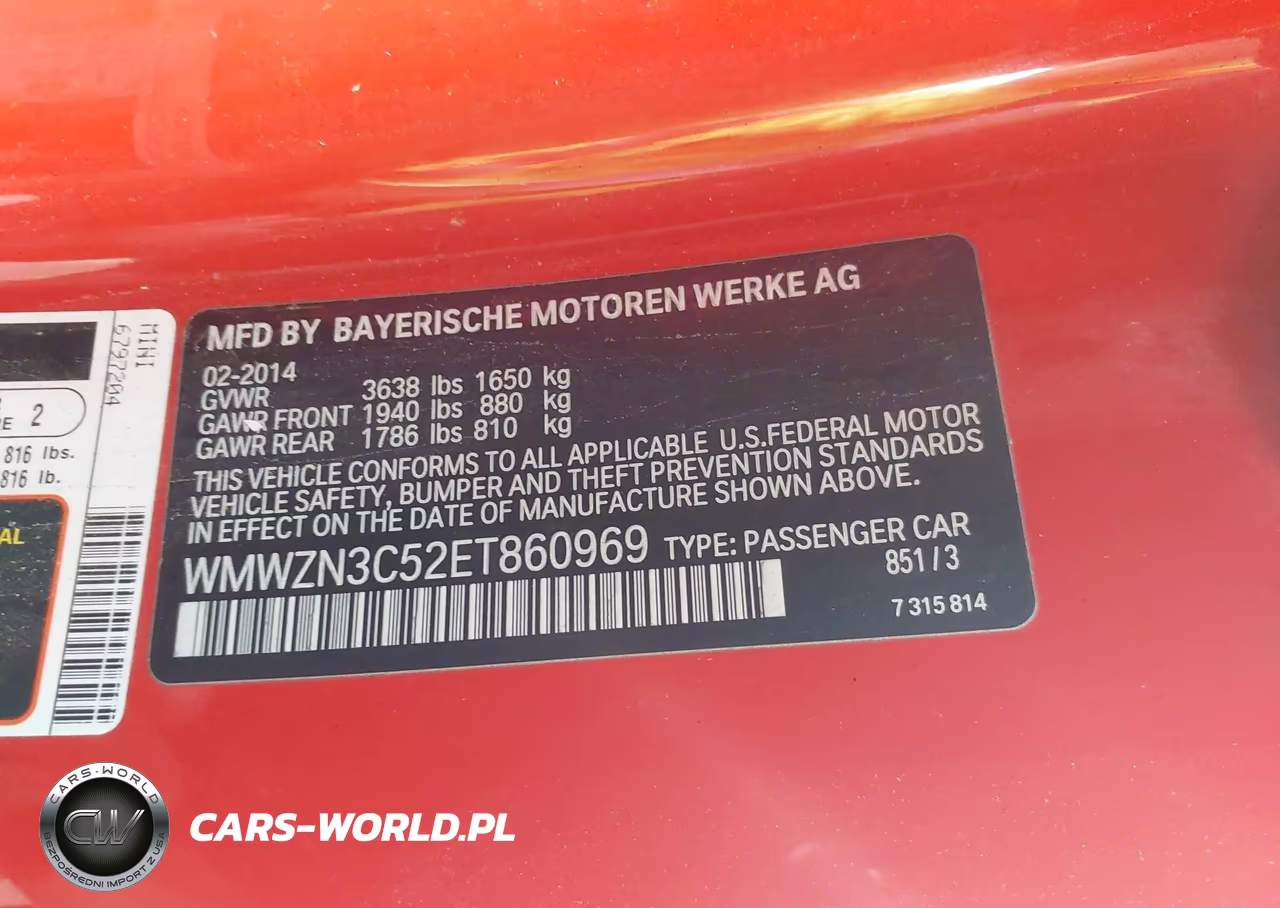 2014 Mini Convertible Cooper VIN:WMWZN3C52ET860969 - 9