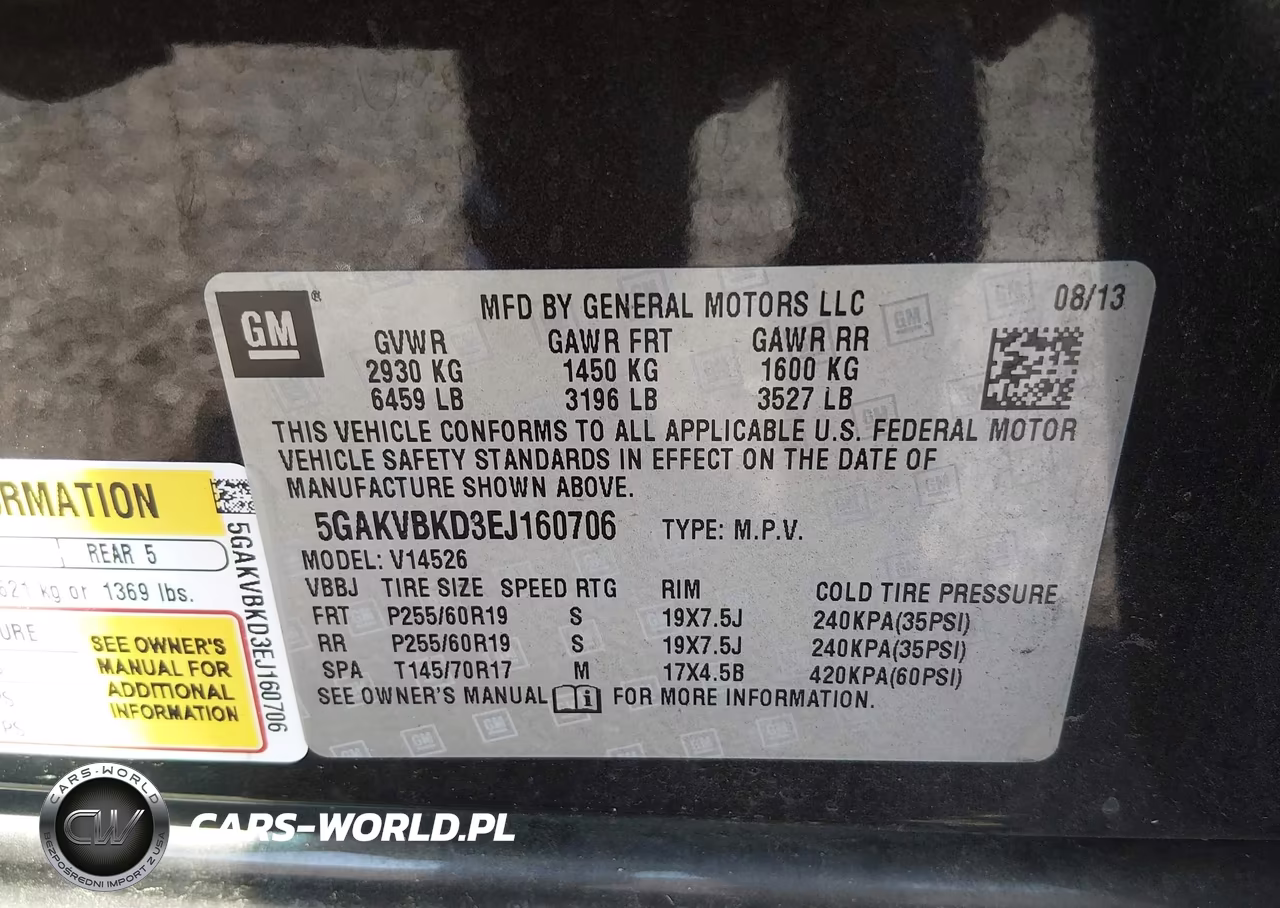 2014 Buick Enclave Leather VIN:5GAKVBKD3EJ160706 - 9