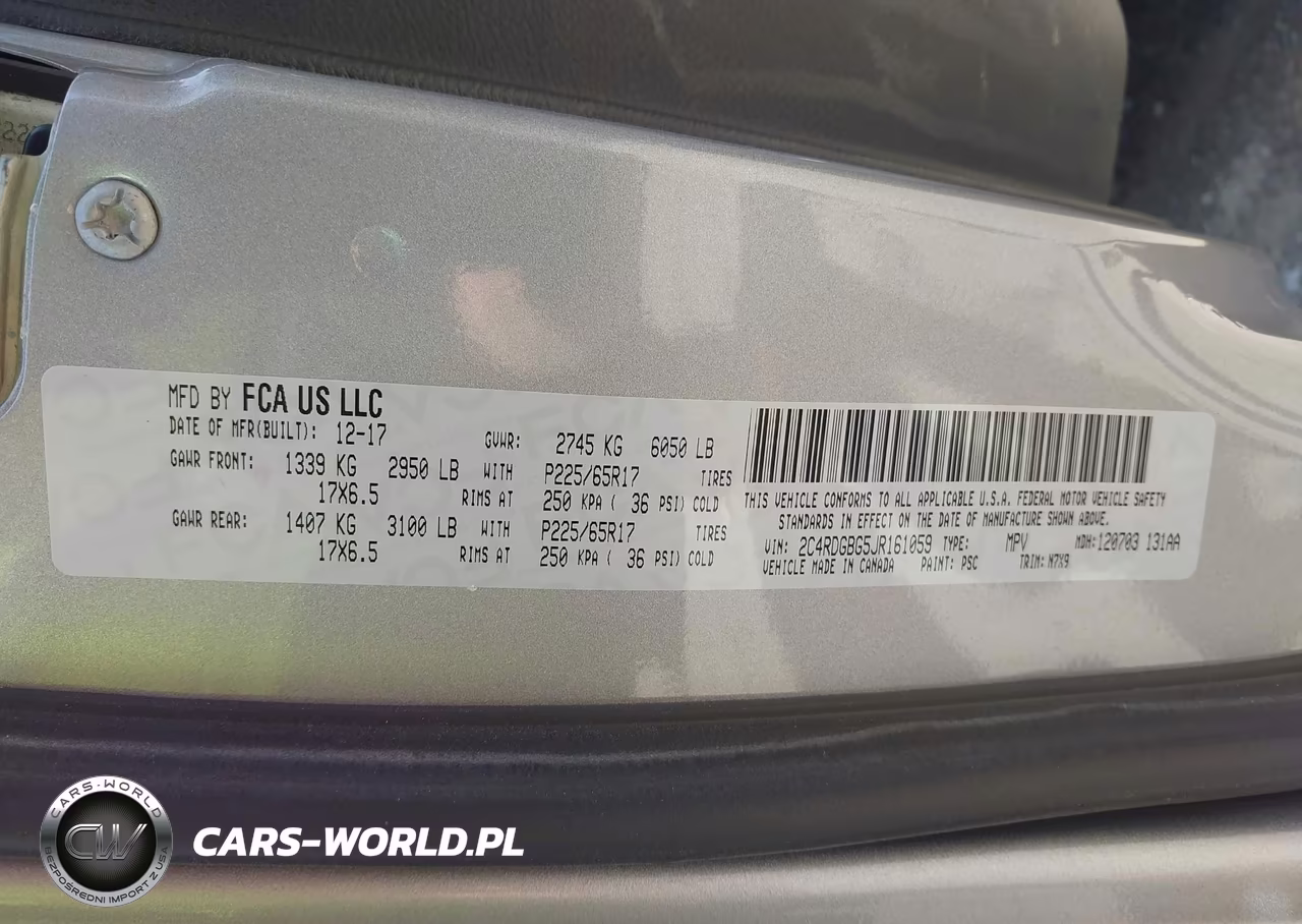 2018 Dodge Grand Caravan Se Plus VIN:2C4RDGBG5JR161059 - 9