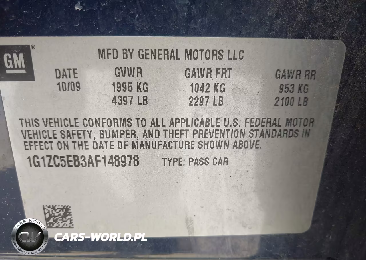 2010 Chevrolet Malibu Lt VIN:1G1ZC5EB3AF148978 - 9