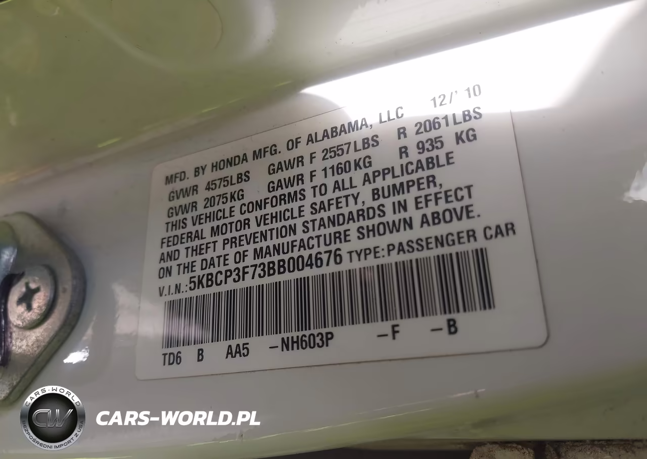 2011 Honda Accord 3.5 Ex VIN:5KBCP3F73BB004676 - 9