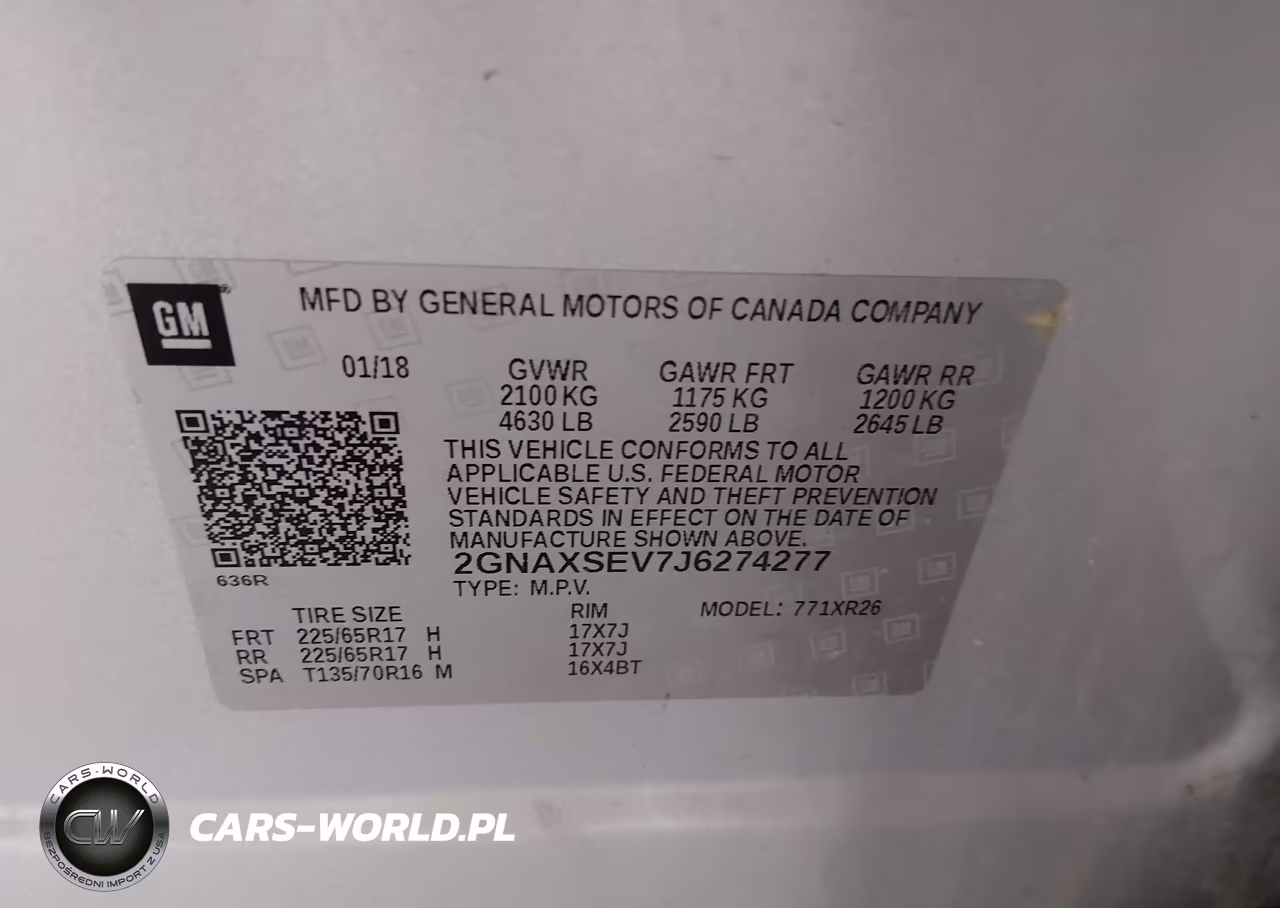 2018 Chevrolet Equinox Lt VIN:2GNAXSEV7J6274277 - 9