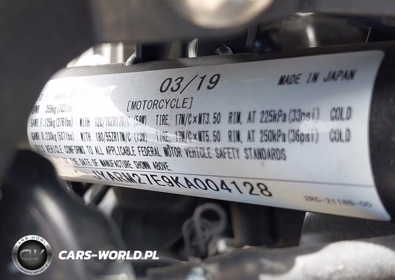2019 Yamaha Mt07 VIN:JYARM27E9KA004128 - 10
