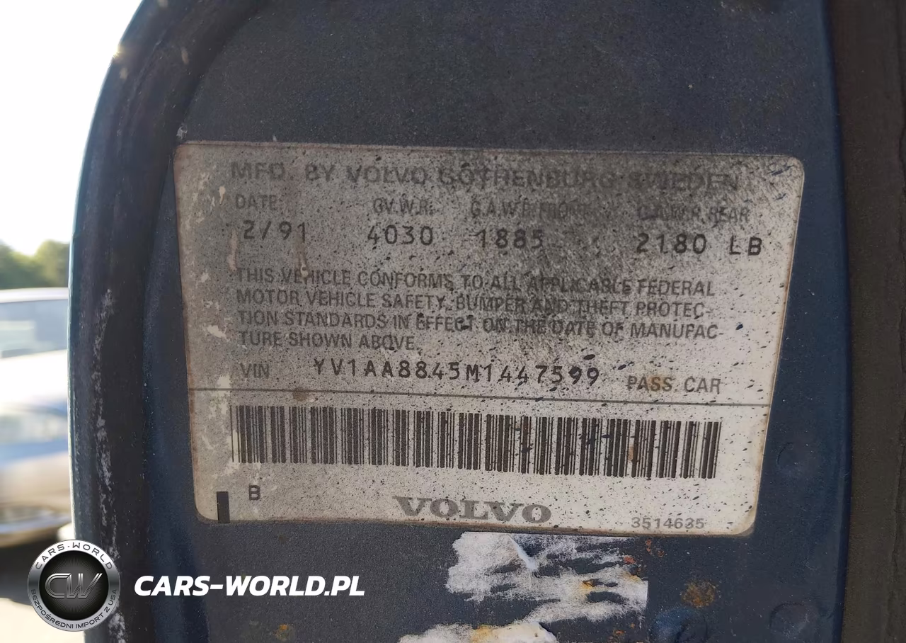 1991 Volvo 240 VIN:YV1AA8845M1447599 - 9