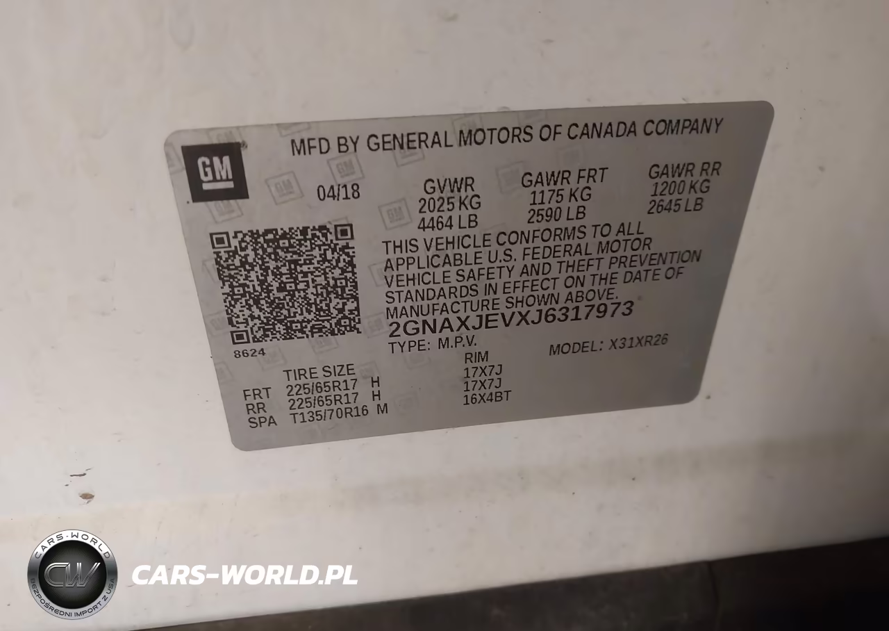 2018 Chevrolet Equinox Lt VIN:2GNAXJEVXJ6317973 - 9