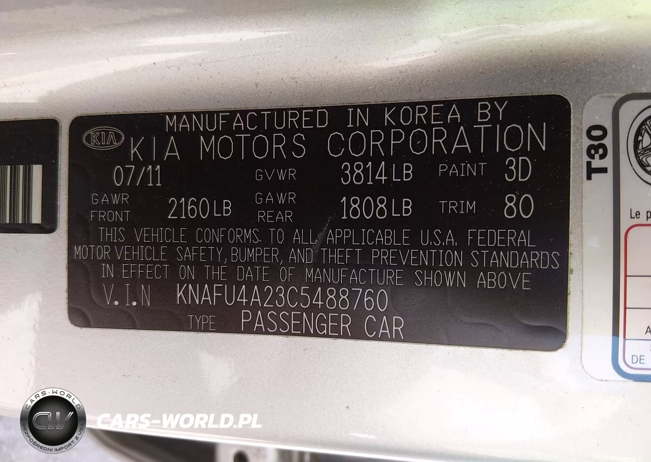 2012 Kia Forte Ex VIN:KNAFU4A23C5488760 - 9