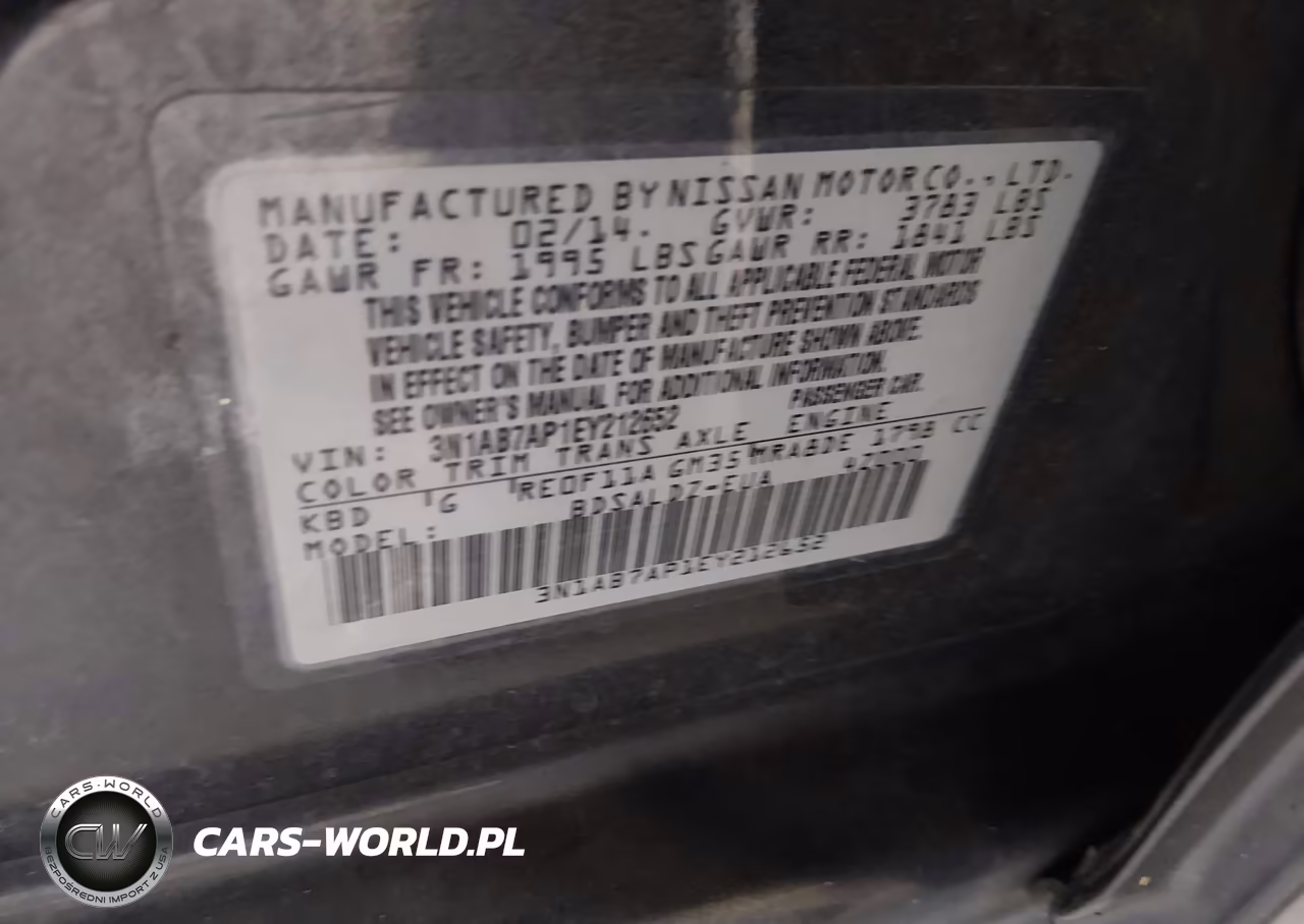 2014 Nissan Sentra Fe+ S-Fe+ Sv-S-Sl-Sr-Sv VIN:3N1AB7AP1EY212652 - 9