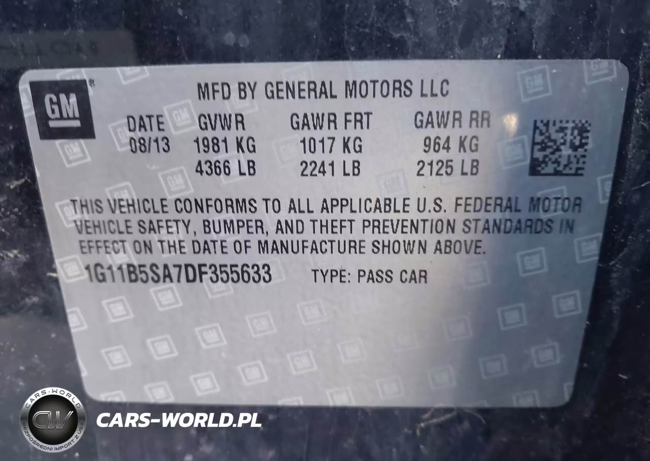 2013 Chevrolet Malibu 1Ls VIN:1G11B5SA7DF355633 - 9