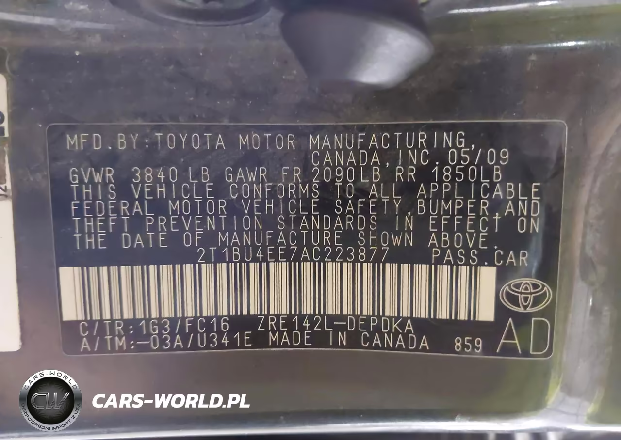 2010 Toyota Corolla Le VIN:2T1BU4EE7AC223877 - 9