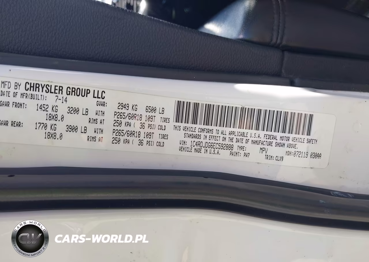 2014 Dodge Durango Limited VIN:1C4RDJDG6EC592888 - 9