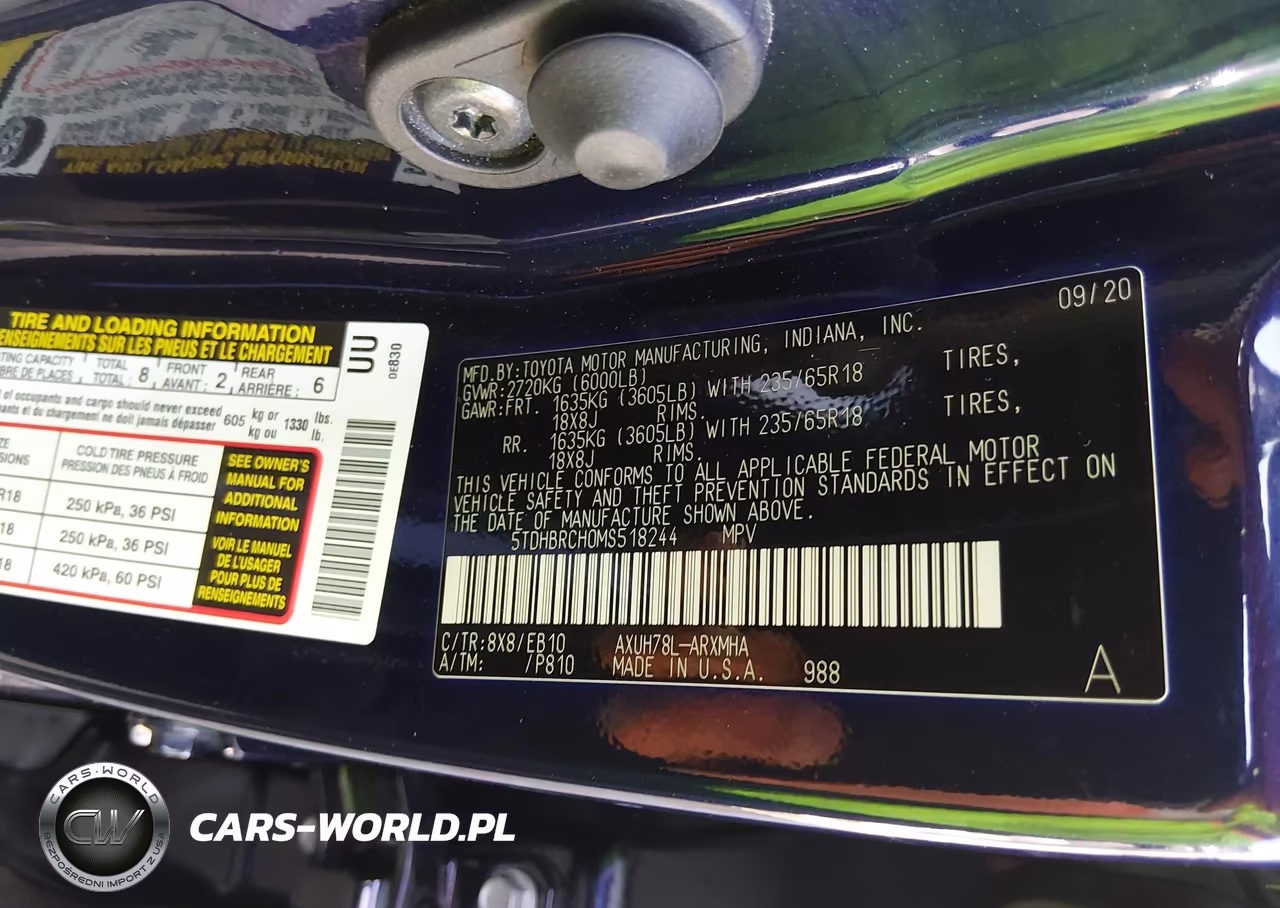 2021 Toyota Highlander Hybrid Xle VIN:5TDHBRCH0MS518244 - 9