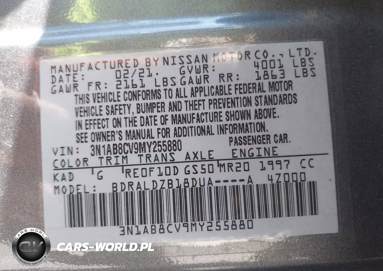 2021 Nissan Sentra Sv Xtronic Cvt VIN:3N1AB8CV9MY255880 - 9