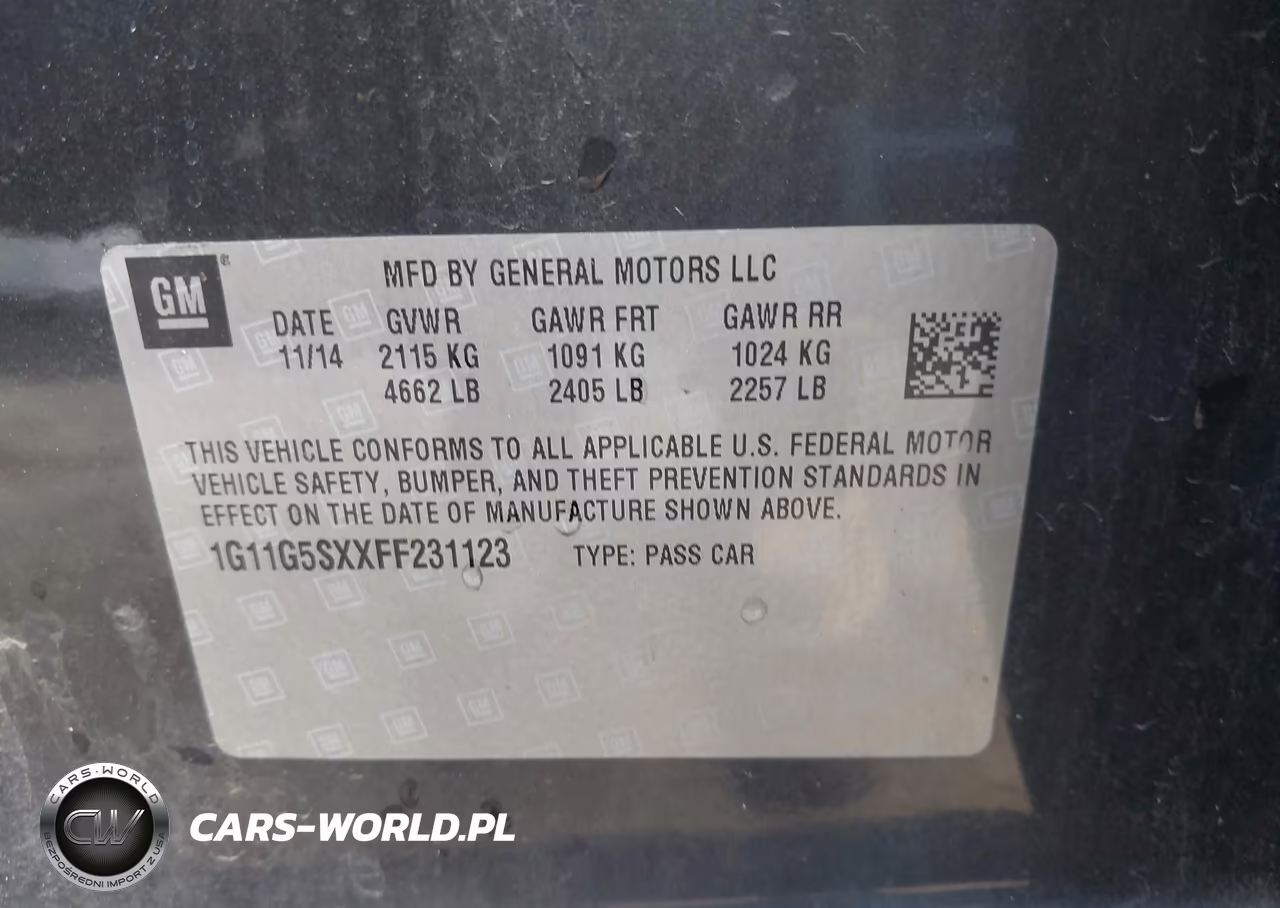 2015 Chevrolet Malibu 2Lz VIN:1G11G5SXXFF231123 - 9