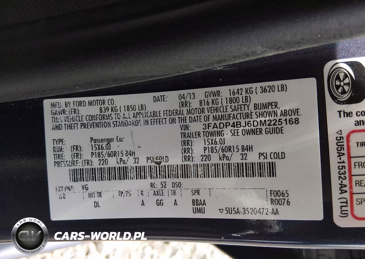 2013 Ford Fiesta Se VIN:3FADP4BJ6DM225168 - 9
