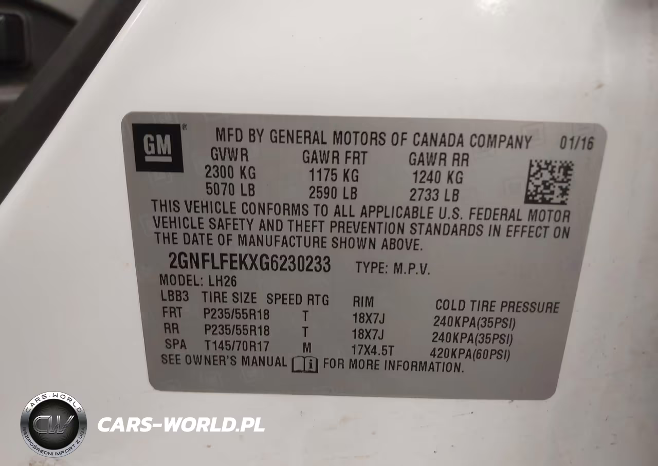 2016 Chevrolet Equinox Lt VIN:2GNFLFEKXG6230233 - 9