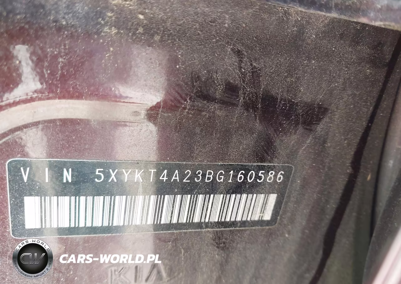 2011 Kia Sorento Lx V6 VIN:5XYKT4A23BG160586 - 9