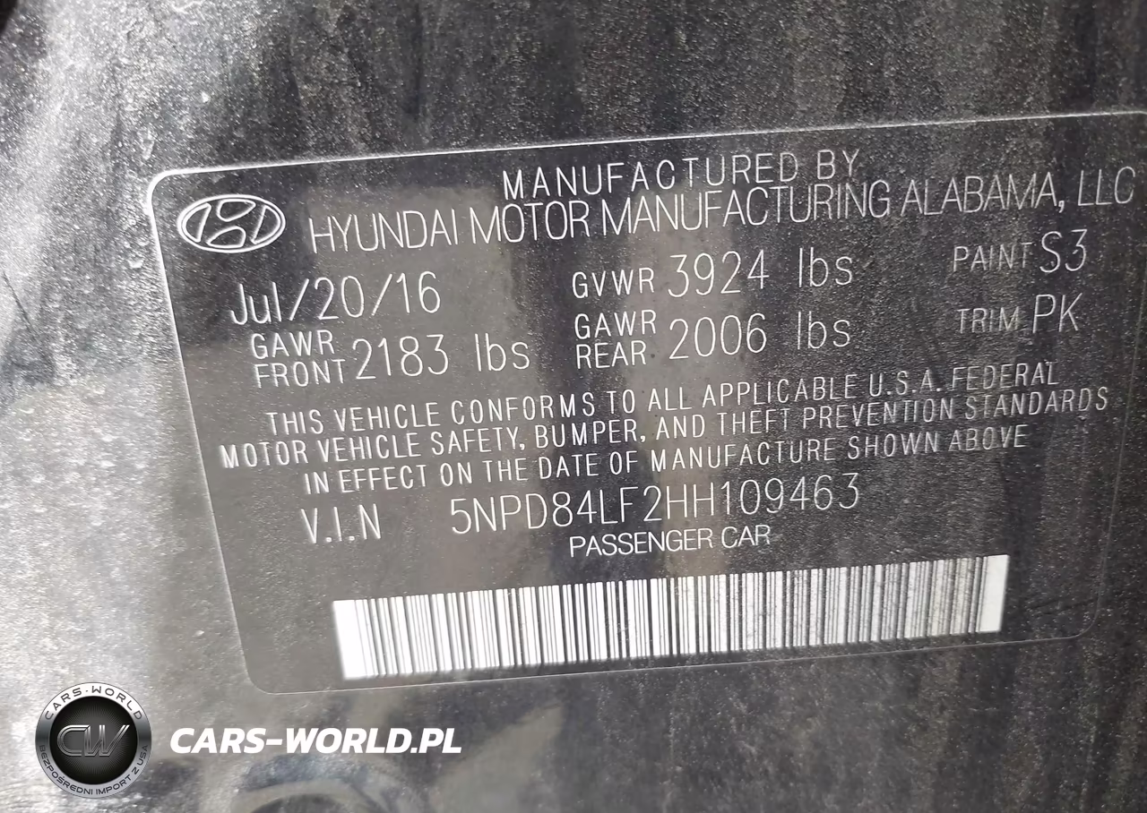 2017 Hyundai Elantra Se VIN:5NPD84LF2HH109463 - 9