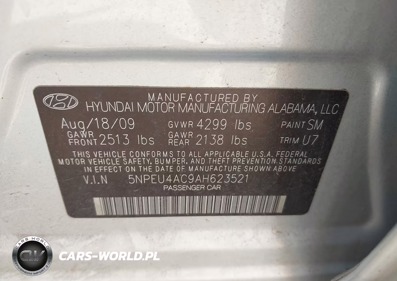 2010 Hyundai Sonata Limited VIN:5NPEU4AC9AH623521 - 9