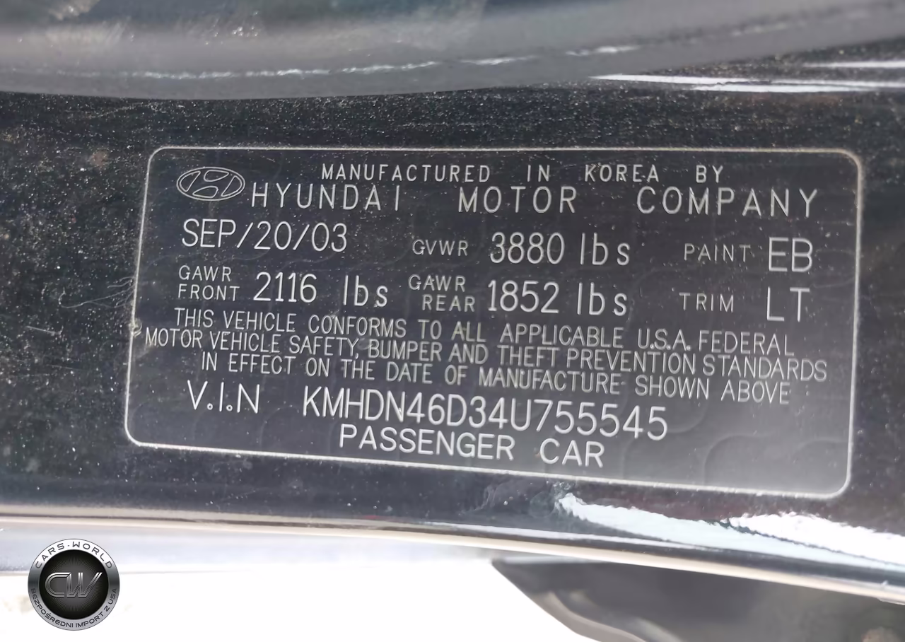 2004 Hyundai Elantra Gls-Gt VIN:KMHDN46D34U755545 - 9