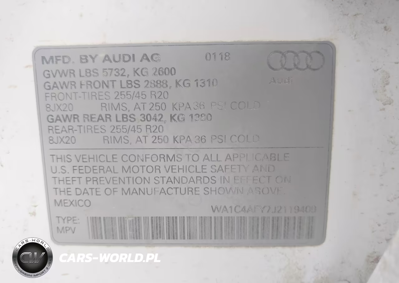 2018 Audi Sq5 3.0T Premium Plus VIN:WA1C4AFY7J2119409 - 9