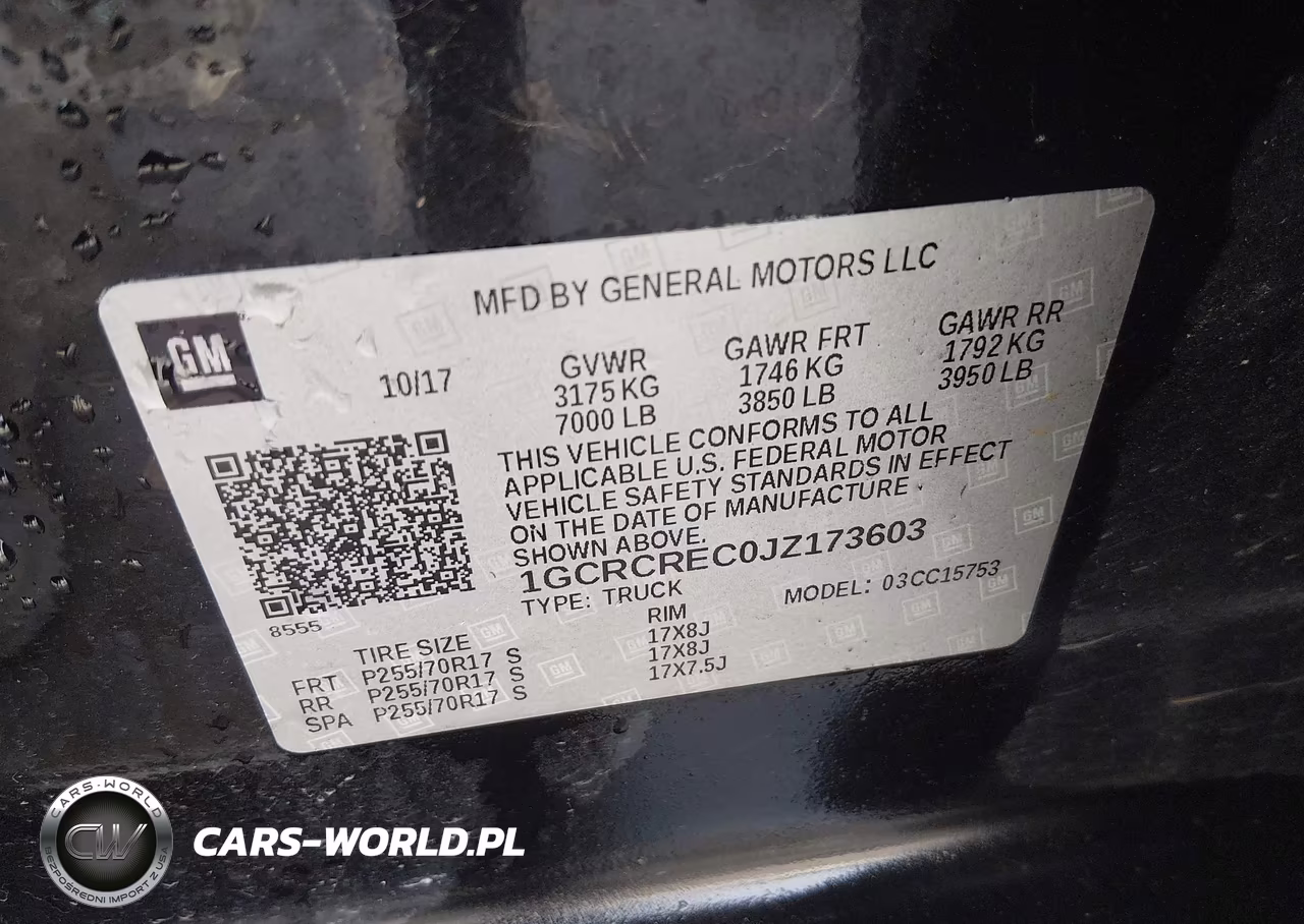 2018 Chevrolet Silverado 1500 1Lt VIN:1GCRCREC0JZ173603 - 9