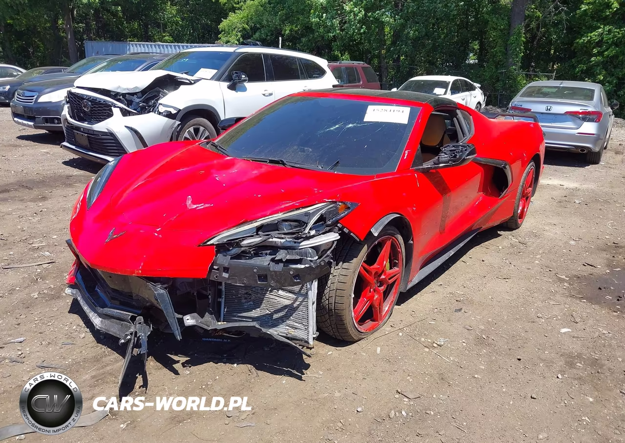 2021 Chevrolet Corvette Stingray Rwd 3Lt VIN:1G1YC2D45M5108635 - 2