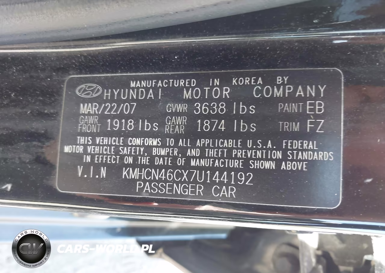 2007 Hyundai Accent Gls VIN:KMHCN46CX7U144192 - 9