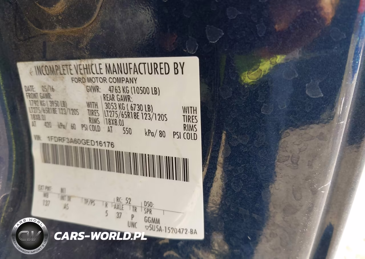 2016 Ford F-350 Xl VIN:1FDRF3A60GED16176 - 9