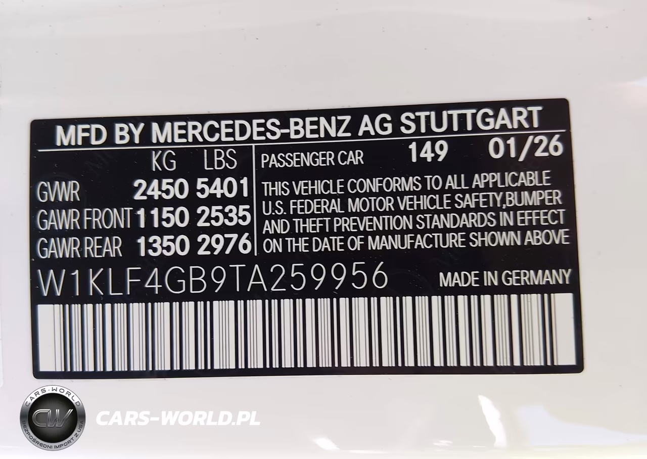2026 Mercedes-Benz E 350 VIN:W1KLF4GB9TA259956 - 9