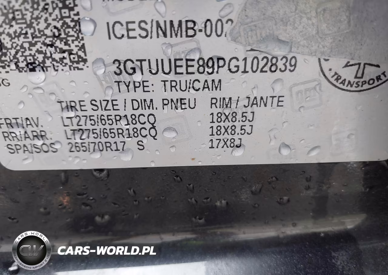 2023 GMC Sierra 1500 At4 VIN:3GTUUEE89PG102839 - 9