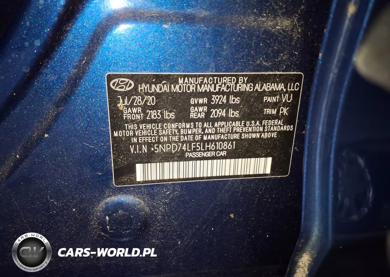 2020 Hyundai Elantra Se VIN:5NPD74LF5LH610861 - 9