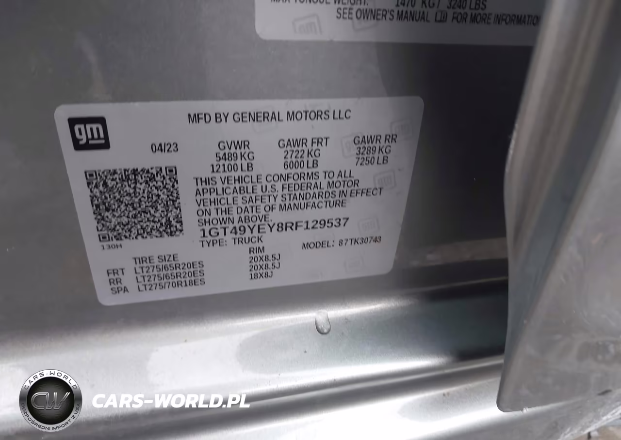 2024 GMC Sierra 3500Hd 4Wd Standard Bed Denali Ultimate VIN:1GT49YEY8RF129537 - 9