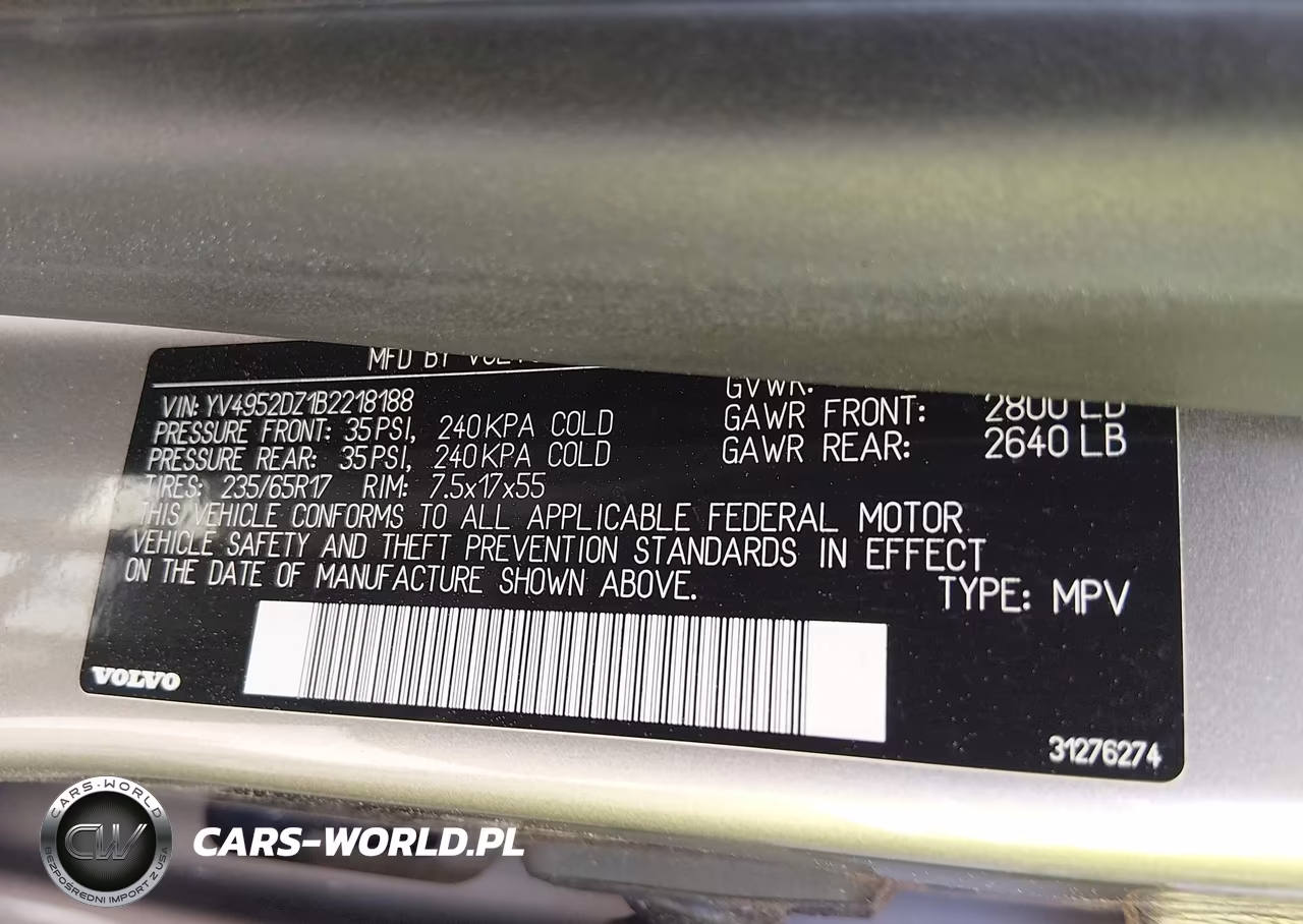 2011 Volvo Xc60 3.2-3.2 R-Design VIN:YV4952DZ1B2218188 - 9