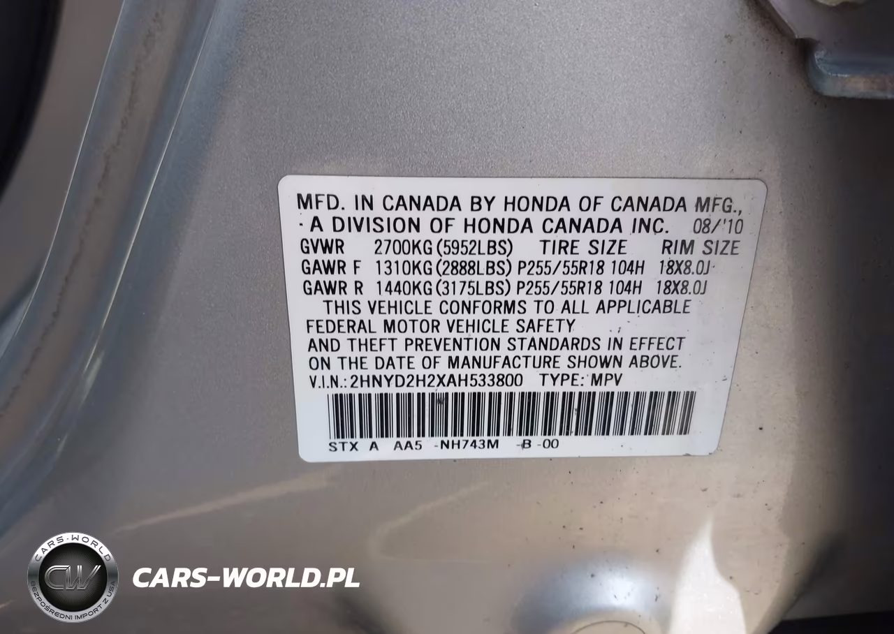 2010 Acura Mdx VIN:2HNYD2H2XAH533800 - 9