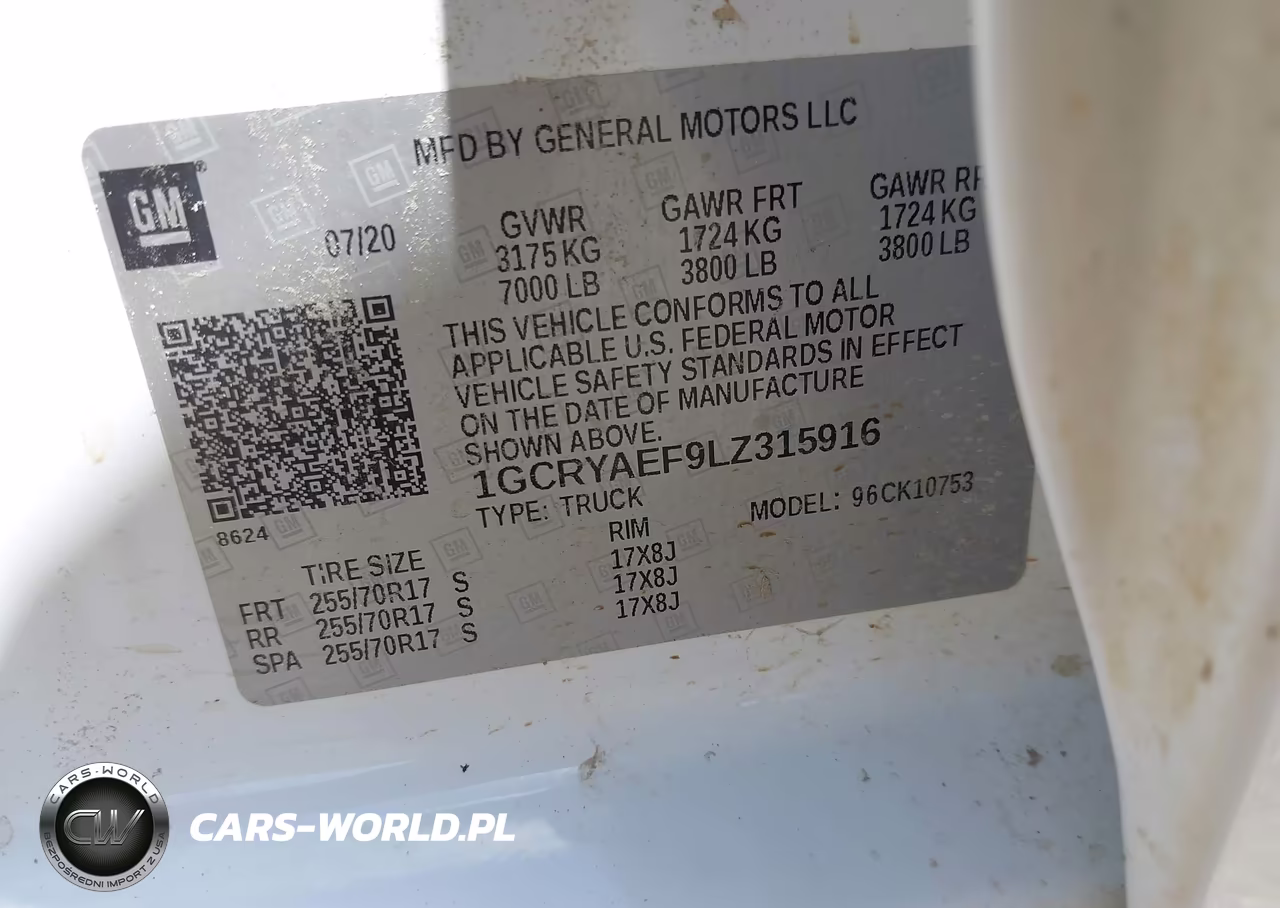 2020 Chevrolet Silverado 1500 4Wd Standard Bed Wt VIN:1GCRYAEF9LZ315916 - 9