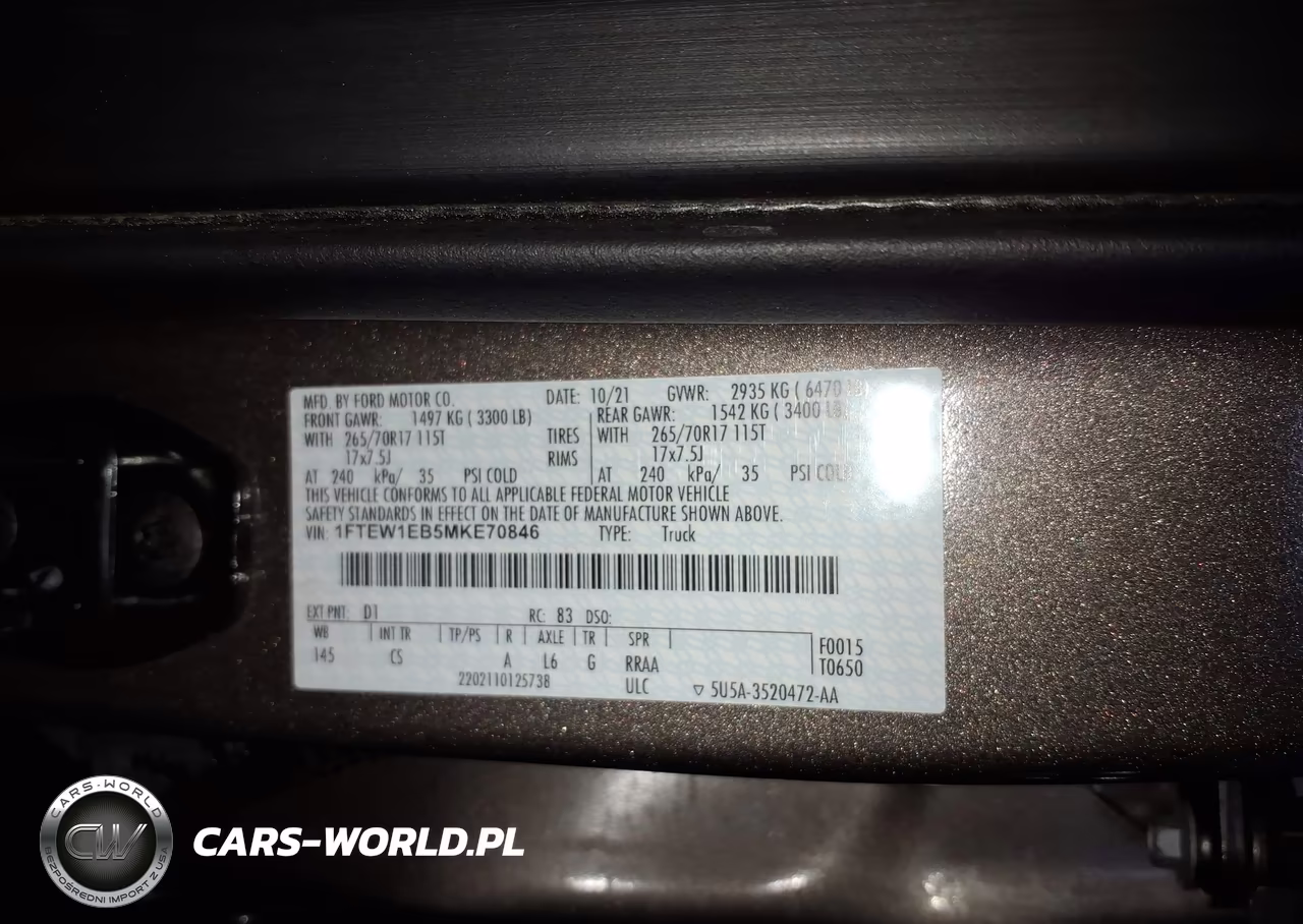 2021 Ford F-150 Xl VIN:1FTEW1EB5MKE70846 - 9