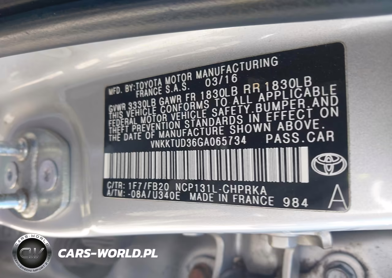 2016 Toyota Yaris Le VIN:VNKKTUD36GA065734 - 9