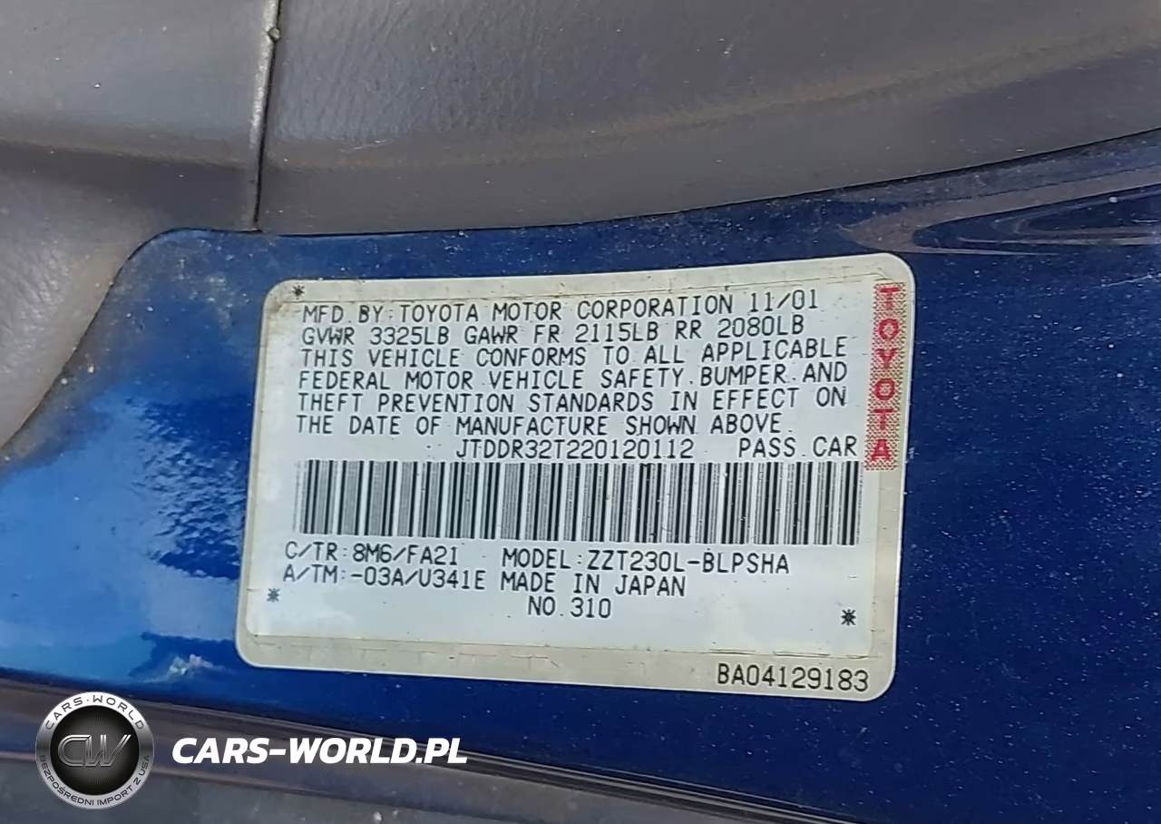2002 Toyota Celica Gt VIN:JTDDR32T220120112 - 9