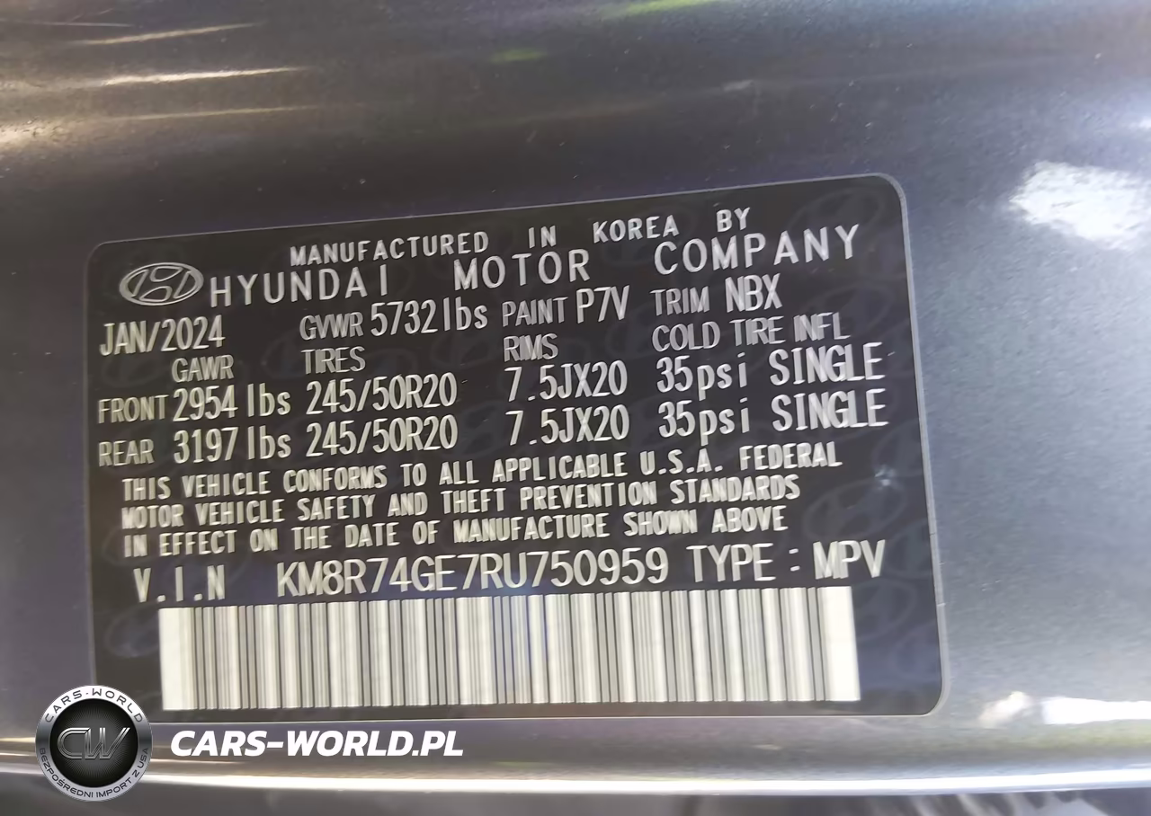 2024 Hyundai Palisade Calligraphy VIN:KM8R74GE7RU750959 - 9