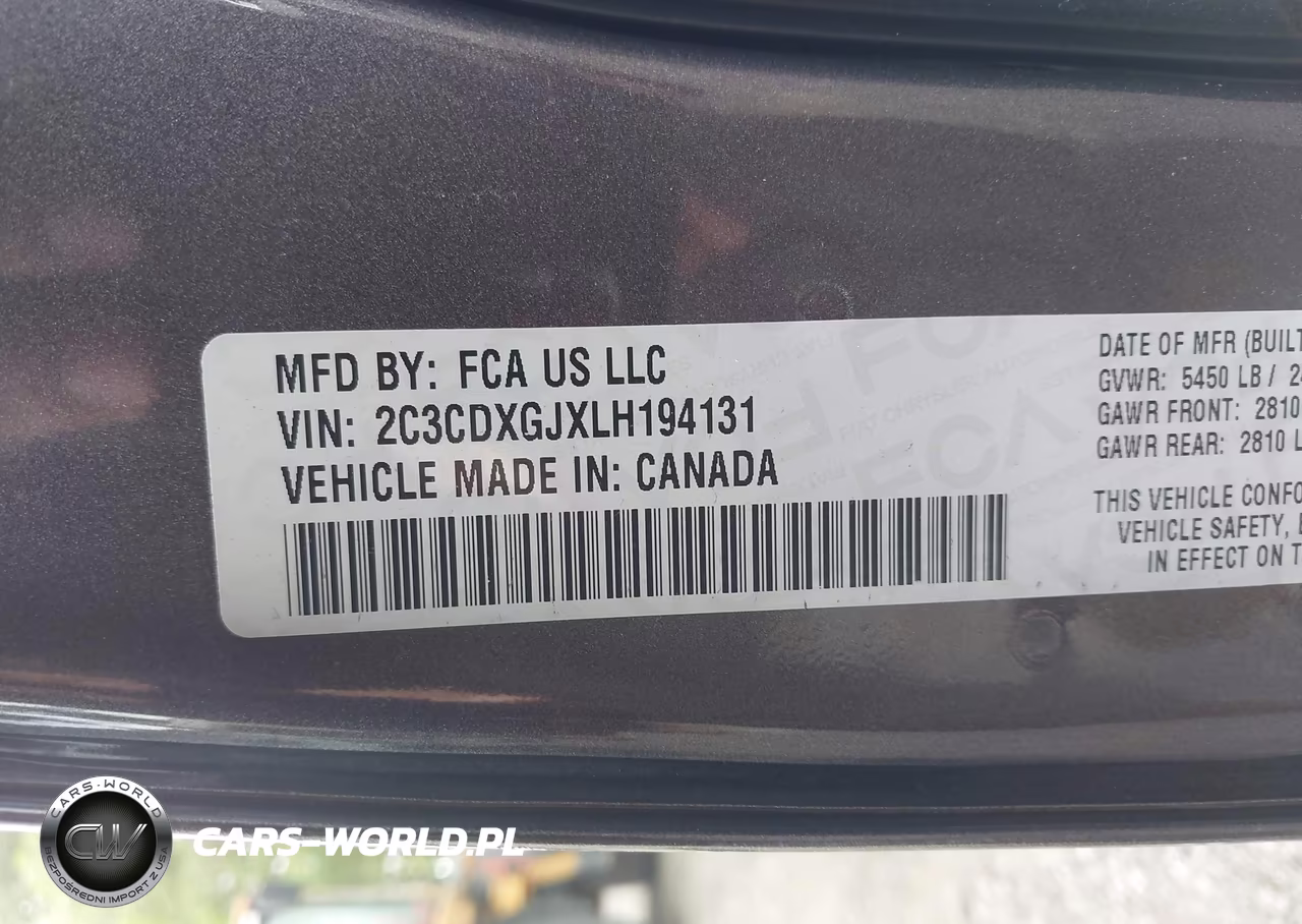 2020 Dodge Charger Scat Pack Widebody Rwd VIN:2C3CDXGJXLH194131 - 9