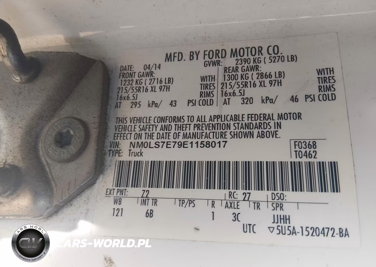 2014 Ford Transit Connect Xl VIN:NM0LS7E79E1158017 - 9