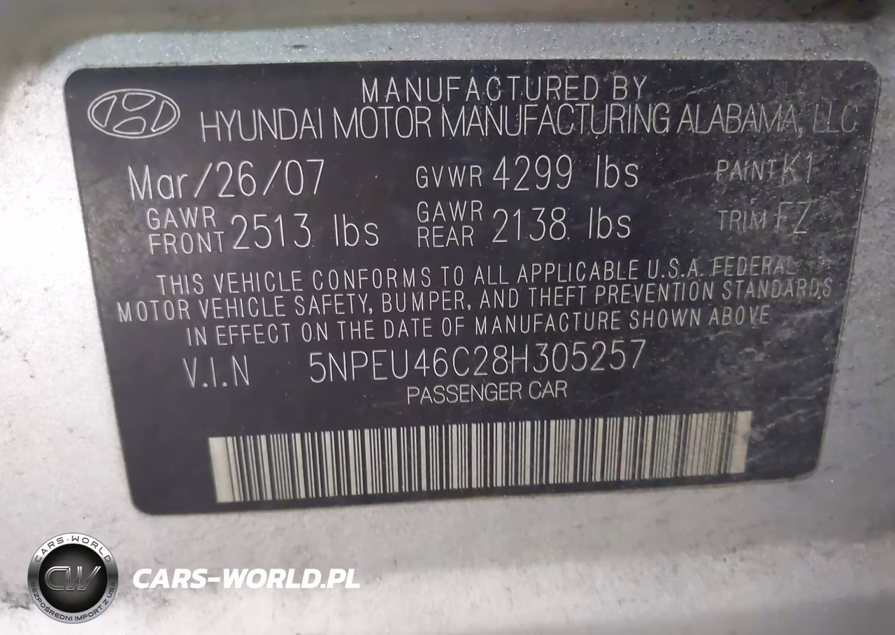 2008 Hyundai Sonata Limited-Se VIN:5NPEU46C28H305257 - 9