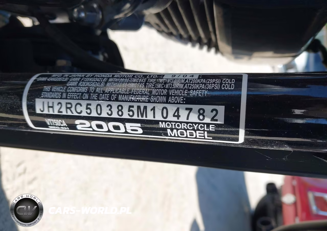 2005 Honda Vt750 Ca VIN:JH2RC50385M104782 - 10