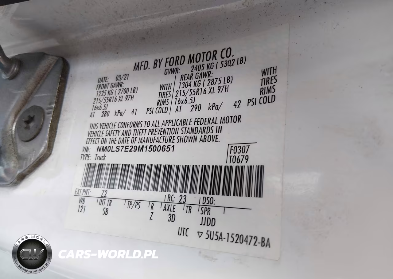 2021 Ford Transit Connect Xl VIN:NM0LS7E29M1500651 - 9