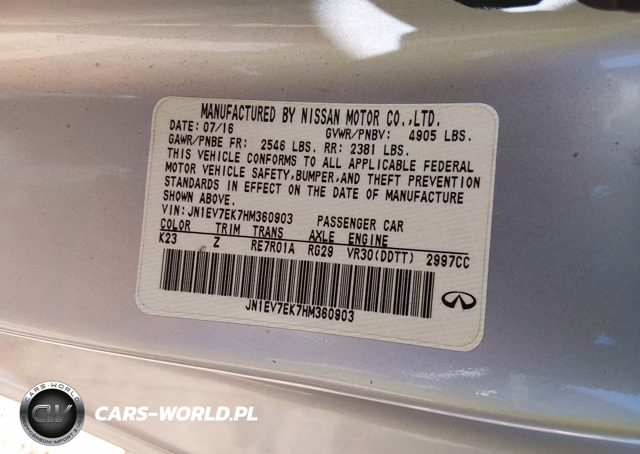 2017 Infiniti Q60 3.0T Premium VIN:JN1EV7EK7HM360903 - 9