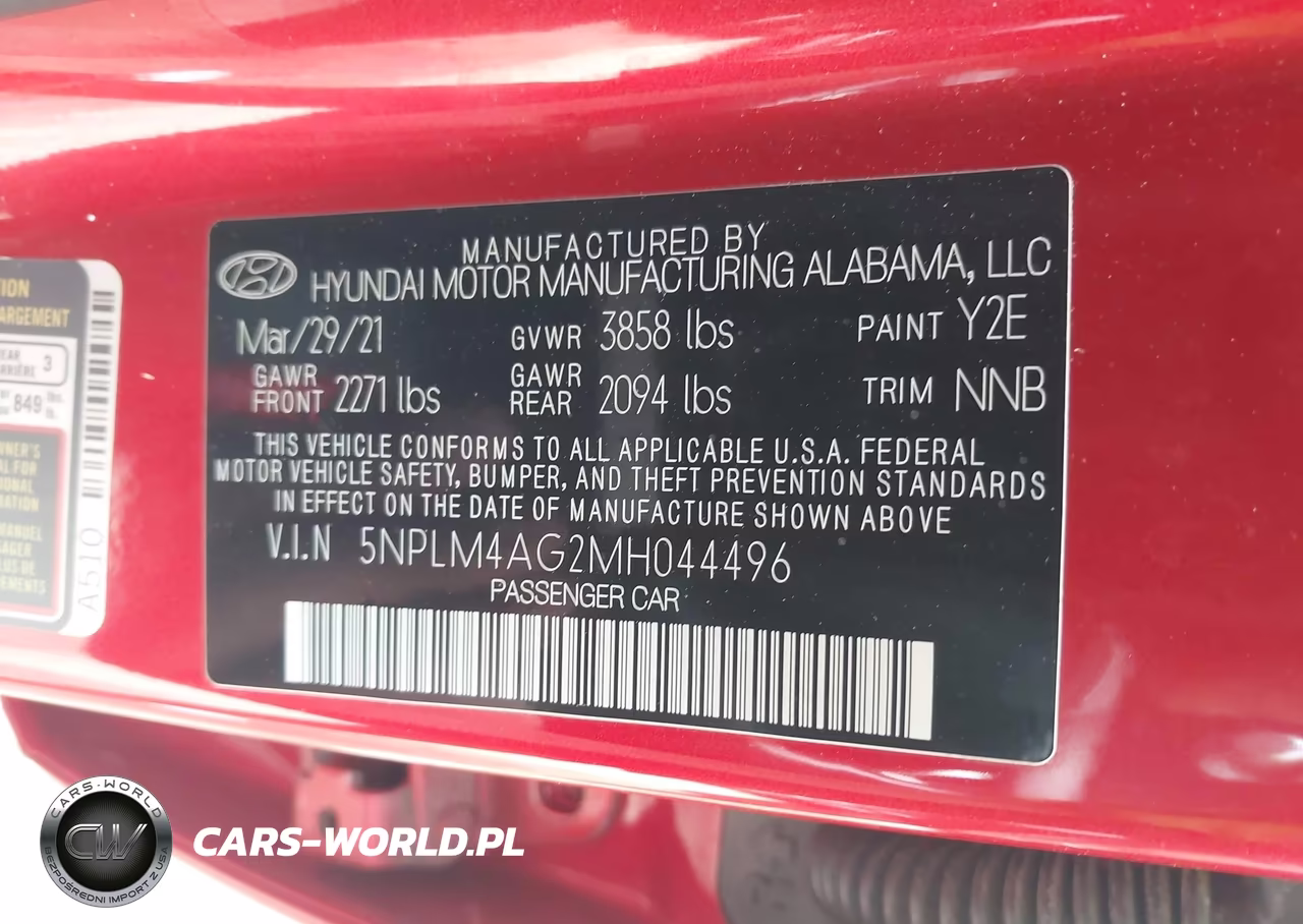 2021 Hyundai Elantra Sel VIN:5NPLM4AG2MH044496 - 9